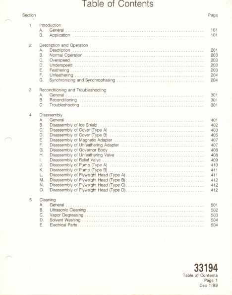 Manual 33194 on propeller governors.